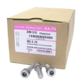 100 St�ck Zylinderschrauben M8 x 20 mm, DIN 912, V4A
